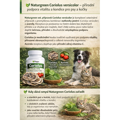 Síla Coriolus. Pro psa i kočku.