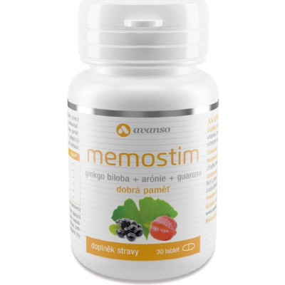 Avanso Memostim Pro zdravý mozek a dobrou paměť 30 tablet, pegrastore.cz