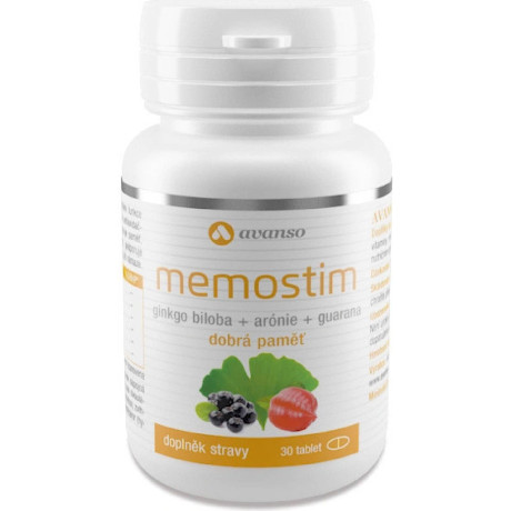 Avanso Memostim Pro zdravý mozek a dobrou paměť 30 tablet, pegrastore.cz