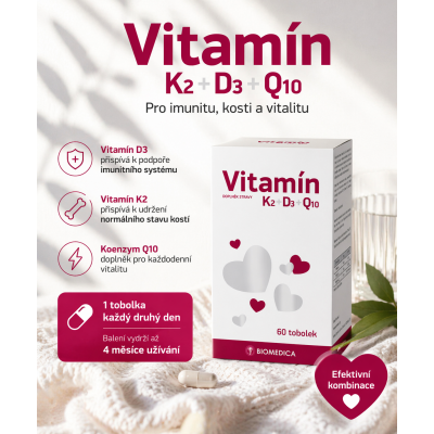 Jen 1 tobolka obden. Podpora kostí, imunity a vitality bez zbytečné zátěže.