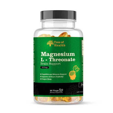 Tree of Health Magnesium L-Threonate 60 kapslí | Podpora paměti a soustředění