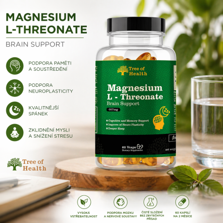 Magnesium L-Threonate pro zdraví mozku