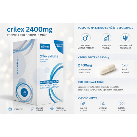120 kapslí pro každodenní podporu mužské vitality.