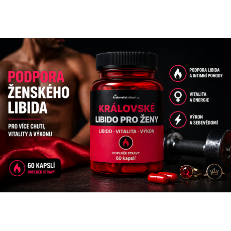 60 kapslí pro každodenní podporu ženské vitality, libida a intimní pohody.