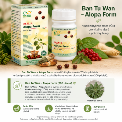 Tradiční bylinná péče pro vitalitu vlasů a pokožky hlavy. 🌿