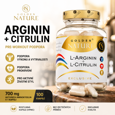 Každodenní podpora výkonu, prokrvení a aktivního režimu v praktických kapslích.