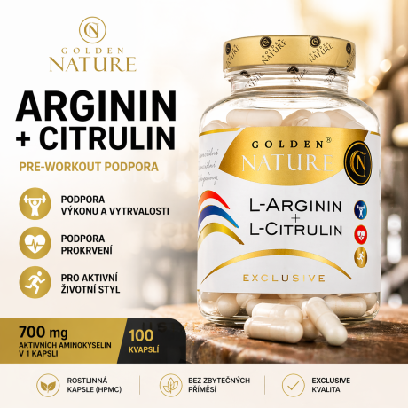 Každodenní podpora výkonu, prokrvení a aktivního režimu v praktických kapslích.