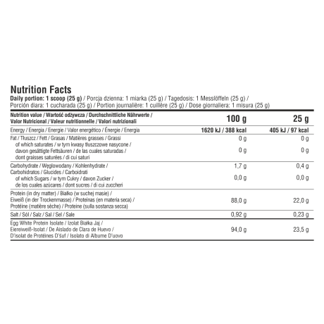 7Nutrition Egg Protein – Vaječný proteinový izolát 900 g Čokoláda. pegrastore.cz