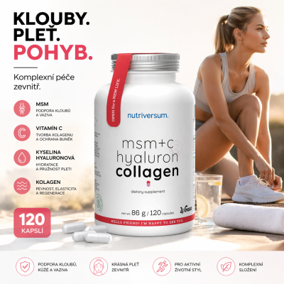 Klouby. Pleť. Pohyb.
Komplexní péče zevnitř pro aktivní život.