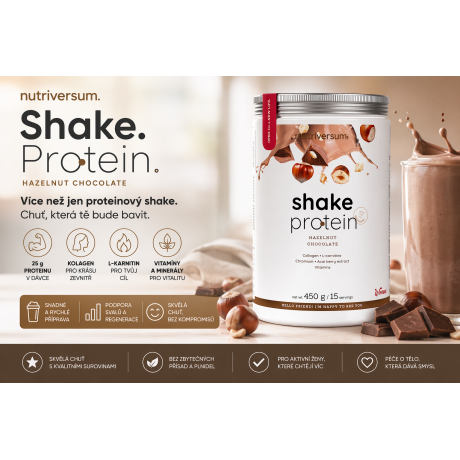 Skvělá chuť. Rychlá příprava.
Proteinový shake pro krásu, energii i aktivní den.