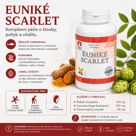 Volnost pohybu začíná v kloubech. Komplex se žraločí chrupavkou, kurkuminem a chmelem pro aktivní život