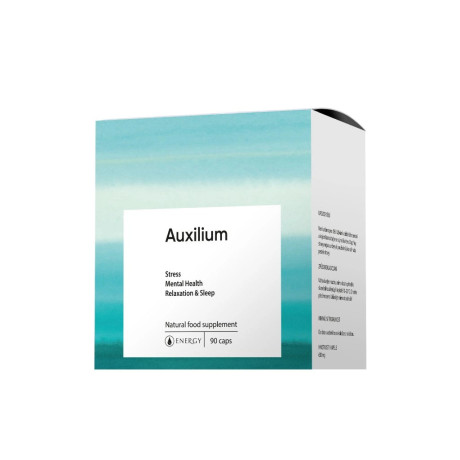 Energy Auxilium je přírodní doplněk stravy zaměřený na podporu psychické pohody, relaxace a každodenní rovnováhy.