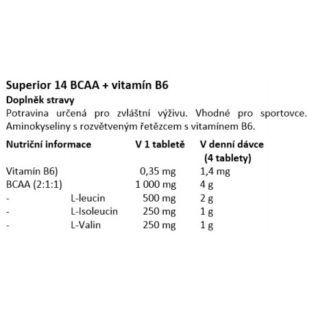 SUPERIOR 14 BCAA + B6 400 TABLET
