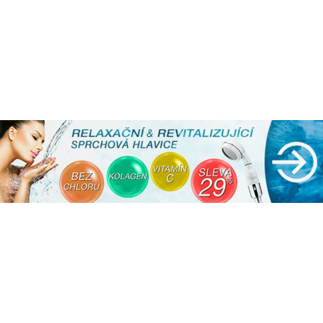 Relaxační a revitalizující sprchová hlavice
