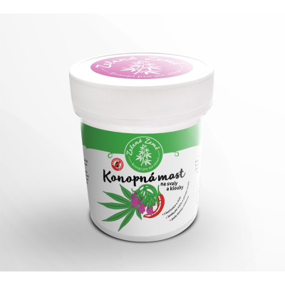Konopná mast na svaly a kouby, 100 ml