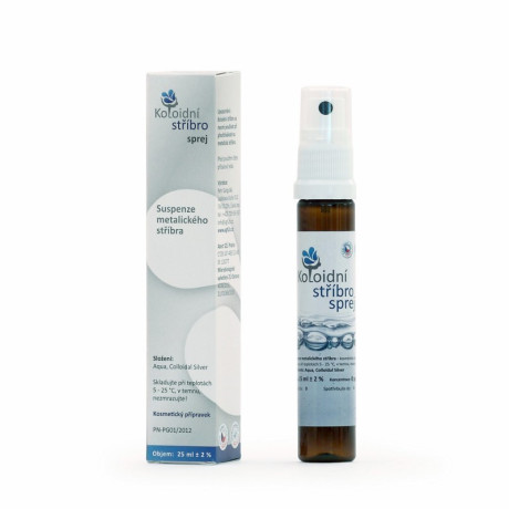 Koloidní stříbro sprej 25 ml | Alternativa deodorantu