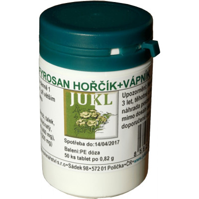 Jukl FYROSAN HOŘČÍK+VÁPNÍK 50 tabl, Pegrastore.cz