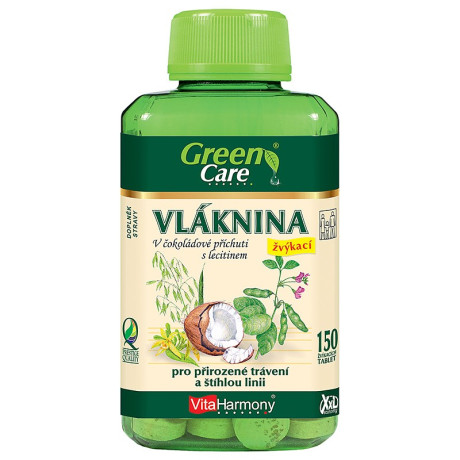 Vláknina s lecitinem, příchuť čokoláda - XXL economy balení 150 žvýkacích tbl.