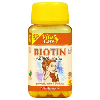 Biotin 300 µg + Selen + Zinek - 80 + 7 tbl. PegraStore
