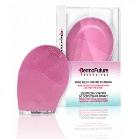 DermoFuture Sonický kartáček pro čištění pleti - růžový