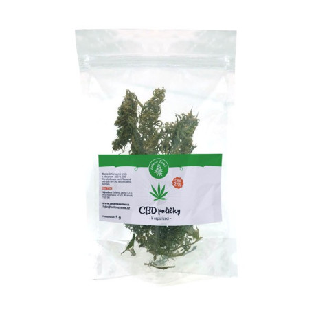 Zelená Země CBD herba 5% k dalšímu zpracování 5g