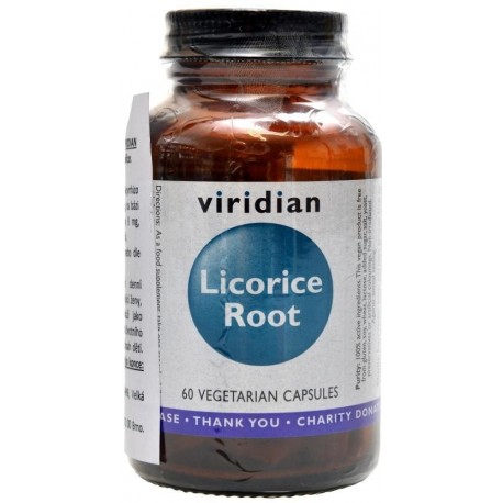 Viridian Licorice Root 60 kapslí (Kořen lékořice)