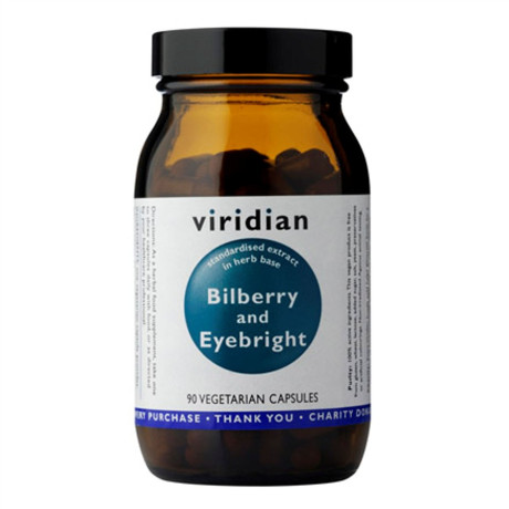 Viridian Bilberry and Eyebright 90 kapslí (Borůvka a Světlík lékařský pro kondici zraku)