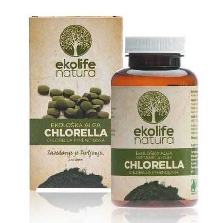 Algae Chlorella Organic 240 tablet (Bio řasa chlorella) Ekolife Natura