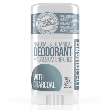 DEOGUARD PŘÍRODNÍ TUHÝ DEODORANT - NEPARFEMOVANÝ S AKTIVNÍM UHLÍM 65G