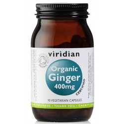 Viridian Ginger 400mg 90 kapslí Organic