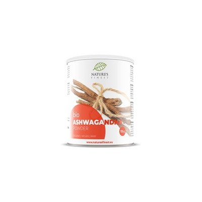 Nature's Finest Bio Ashwagandha Powder 125 g, pegrastore.cz