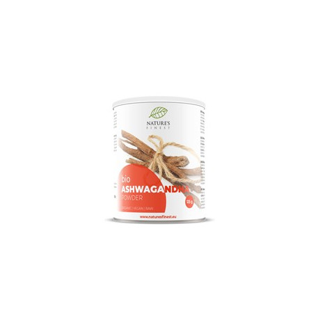 Nature's Finest Bio Ashwagandha Powder 125 g, pegrastore.cz