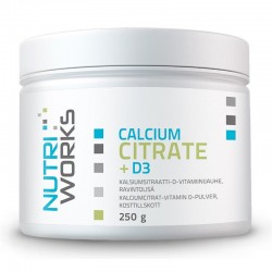 NutriWorks Calcium Citrate + D3 250g