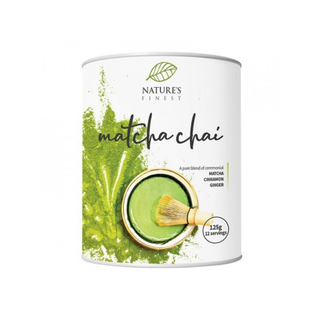 Nature’s Finest Matcha Chai Latté, 125 g, PegraStore.cz