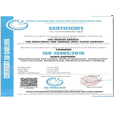 Rouška textilní, 3 vrstvá, nano membrána, antibakteriální vel. L