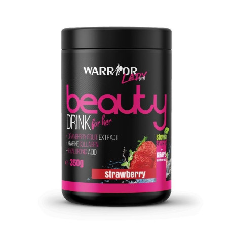 Warrior Beauty Drink - kolagenový nápoj s kyselinou hyaluronovou a stévií 350 gr