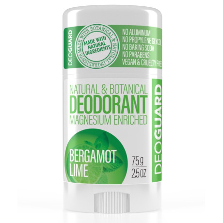 DEOGUARD PŘÍRODNÍ TUHÝ DEODORANT - BERGAMOT A LIMETKA 65G