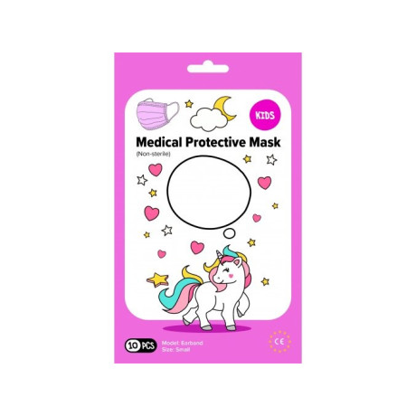 ROUŠKA ÚSTENKA MEDICAL 3-VRSTVÁ JEDN. DÍVČÍ 10KS