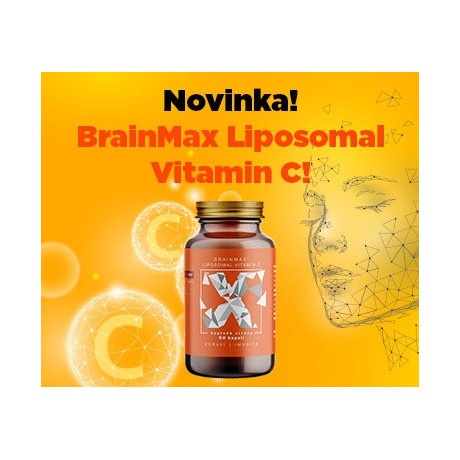 BrainMax Liposomal Vitamin C, Lipozomální Vitamín C, 500 mg, 60 rostlinných kapslí