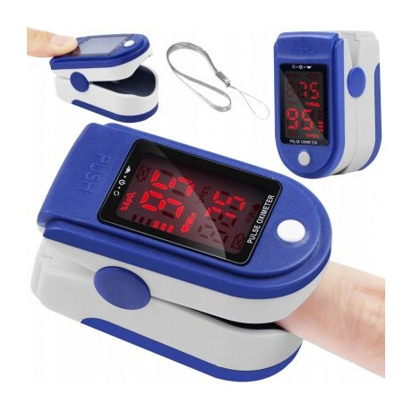 Pulzní oxymetr JZK-301 - modrý