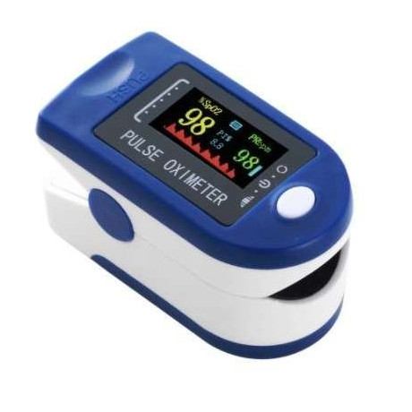 Pulzní oxymetr JZK-301 - modrý