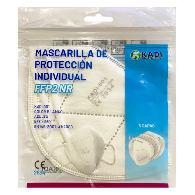 RESPIRÁTOR KADI 001 - TŘÍDA OCHRANY FFP 2 - BÍLÝ