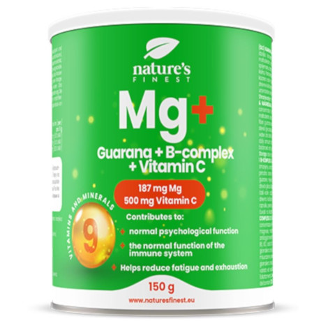 Nutrisslim Magnesium + Guarana + B-Complex + Vitamin C 150g (Hořčík+Guarana+B-komplex+Vitamín C)