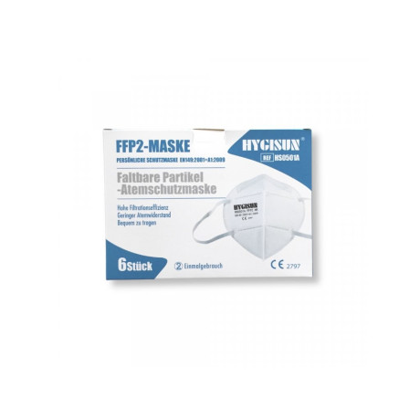 RESPIRÁTOR FFP2 HYGISUN, bílý , DAŇ PROMINUTA