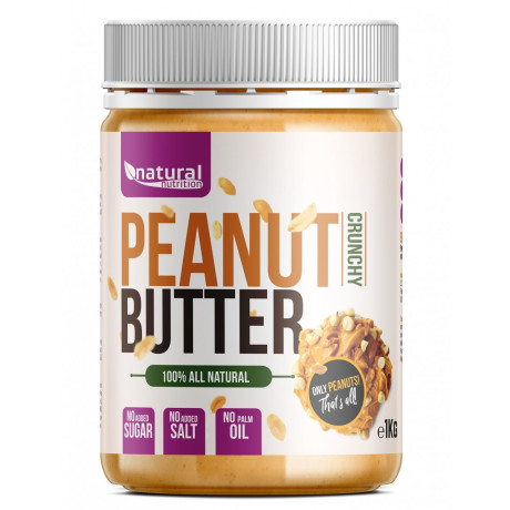 Natural nutrition Peanut Butter - Arašídové Máslo 1 kg