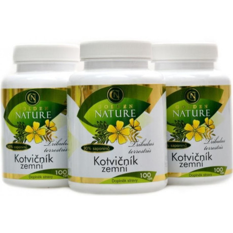 Golden Nature Kotvičník zemní 90% saponinu 100 cps. PegraStore.cz