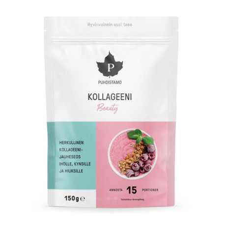 Puhdisamo Collagen Beauty 150g malina