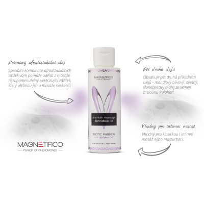 Prémiový masážní afrodiziakální olej Exotic passion 100ml