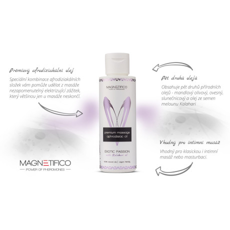 Prémiový masážní afrodiziakální olej Exotic passion 100ml