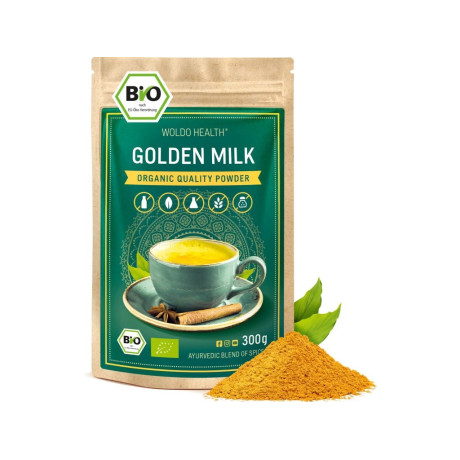 WoldoHealth Zlaté mléko kurkuma 300g